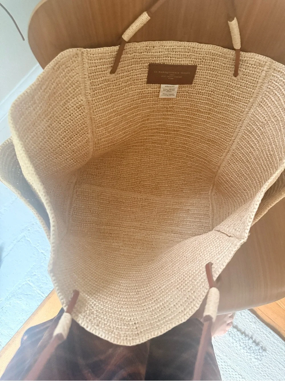 Sezane Paloma Raphia Tote Bag - NWOT